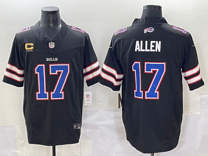 Men 2025 Buffalo Bills #17 Allen Black Nike Limited NFL Jersey style 001